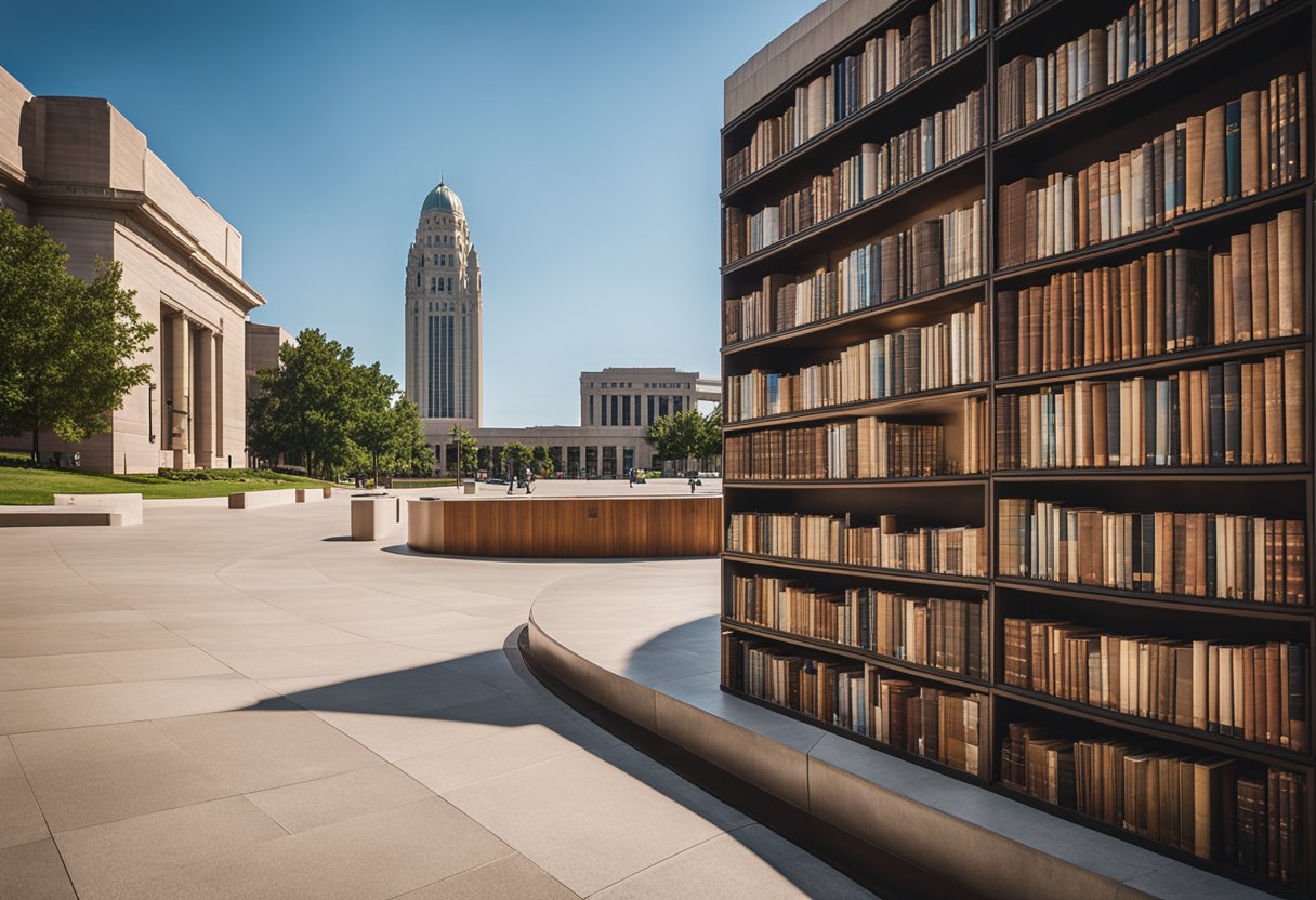 The Kansas City Public Library stands tall, with its iconic facade
resembling a row of giant books lined up on a shelf. The unique design
captures the attention of passersby, making it one of the 12 Strangest
Buildings and Structures in
the